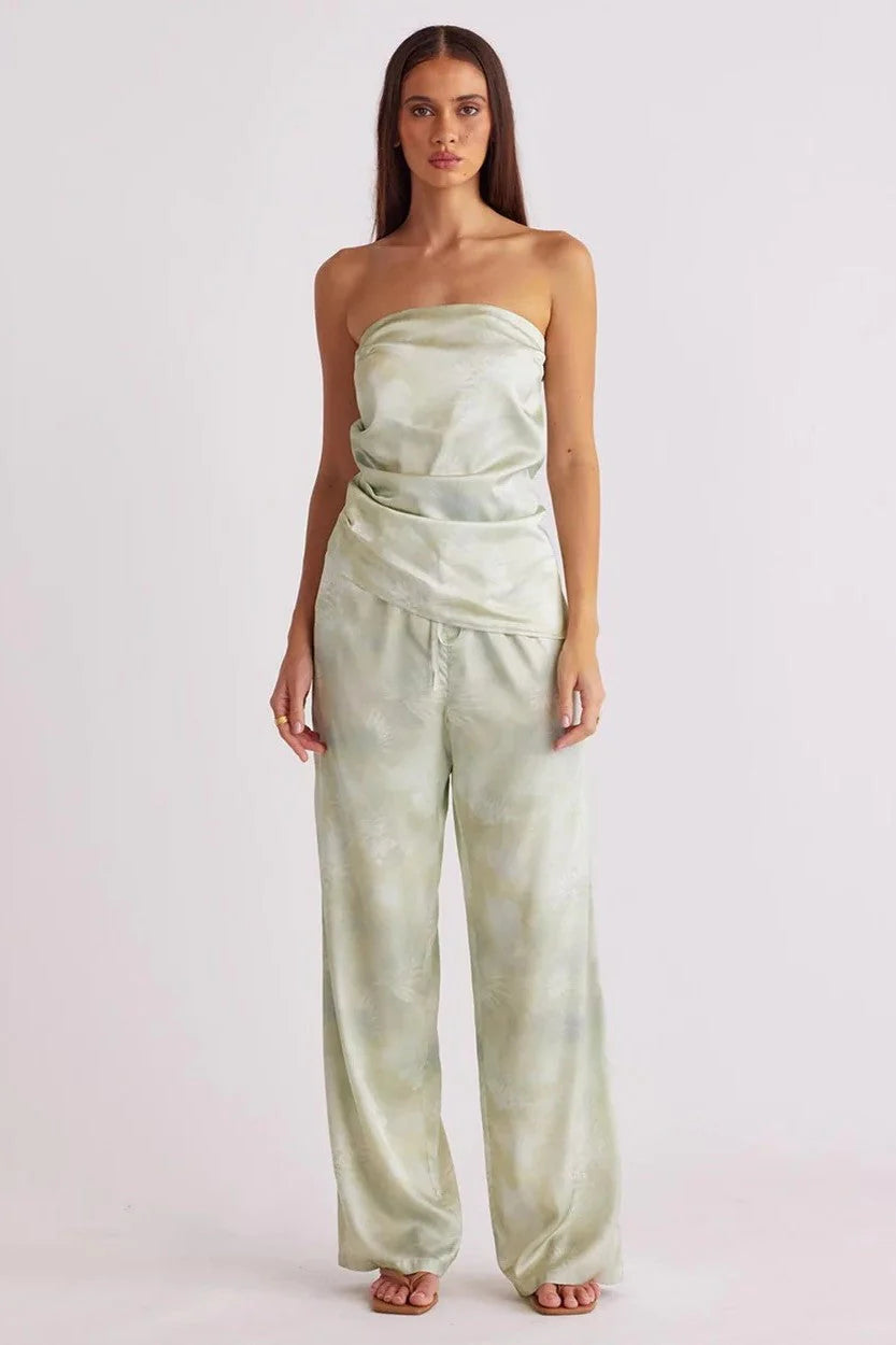 Lyra Print Top - Pear