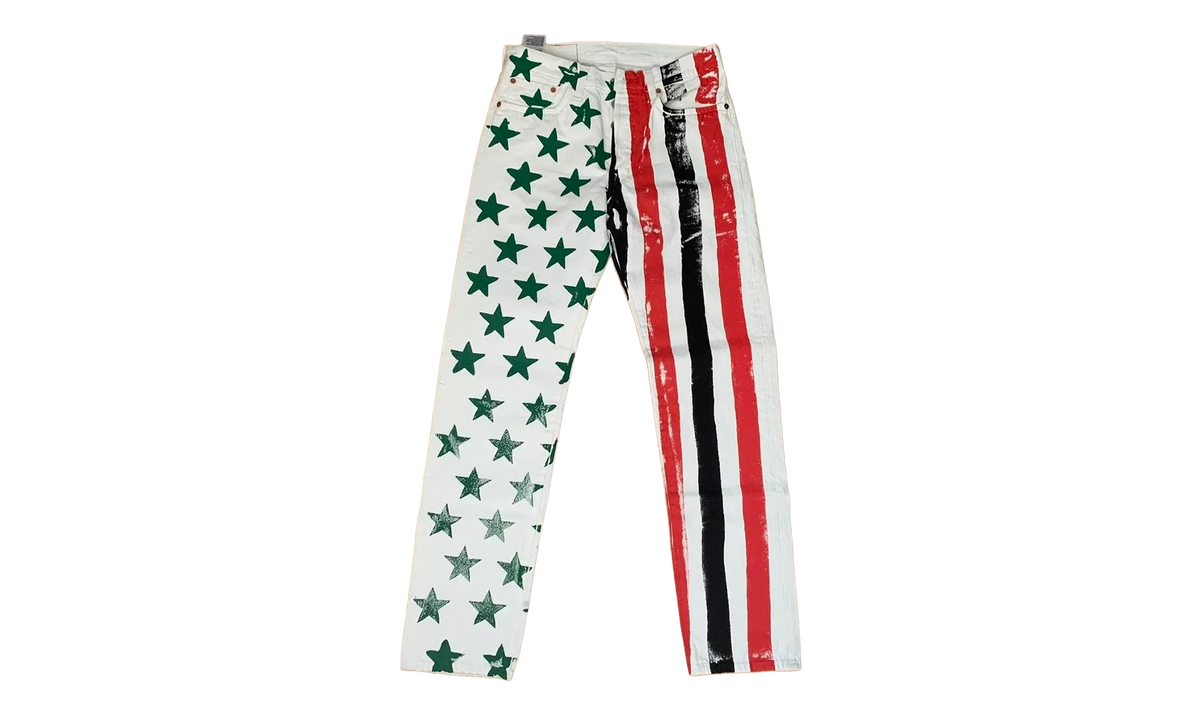 Cactus Plant Flea Market 4th of July Denim Jeans "White" DT320