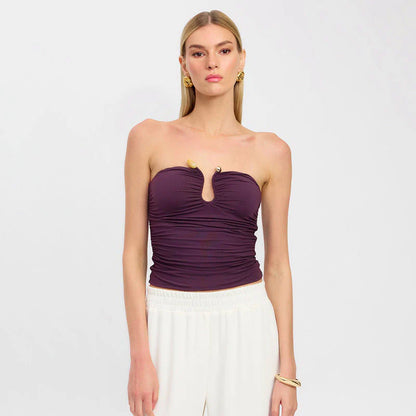 Narella – Strapless top with decorative detail
