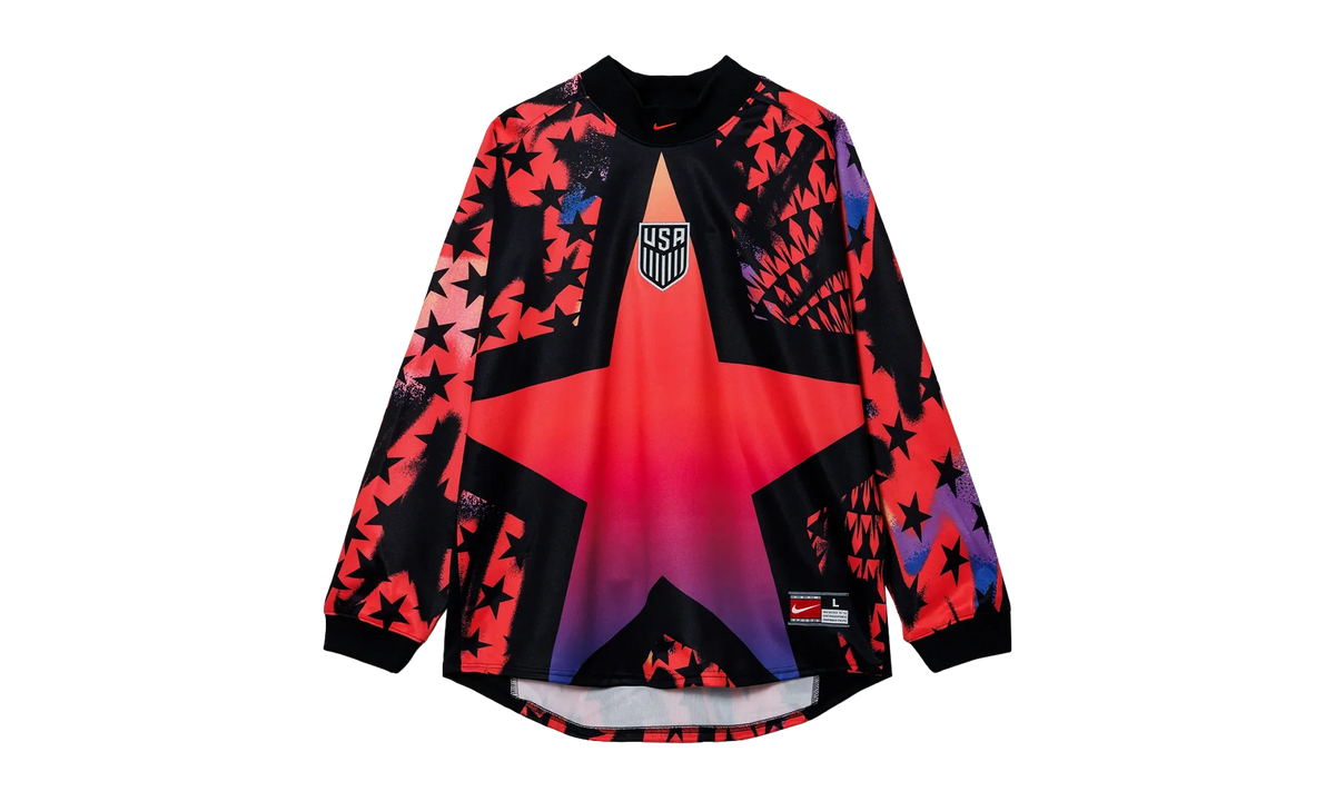 USMNT Authentic Goalkeeper Football T-Shirt "Black / Bright Crimson" IO0786 010