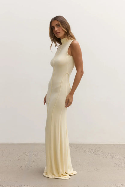 Mae Maxi Dress - Lemon