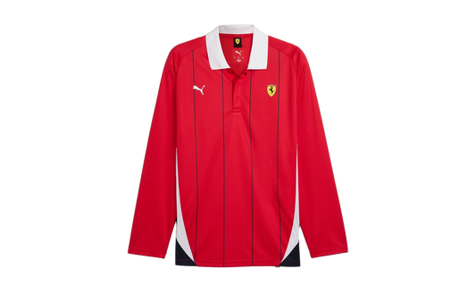 SCUDERIA FERRARI RACE JERSEY LS POLO "Rosso Corsa" 631265 02