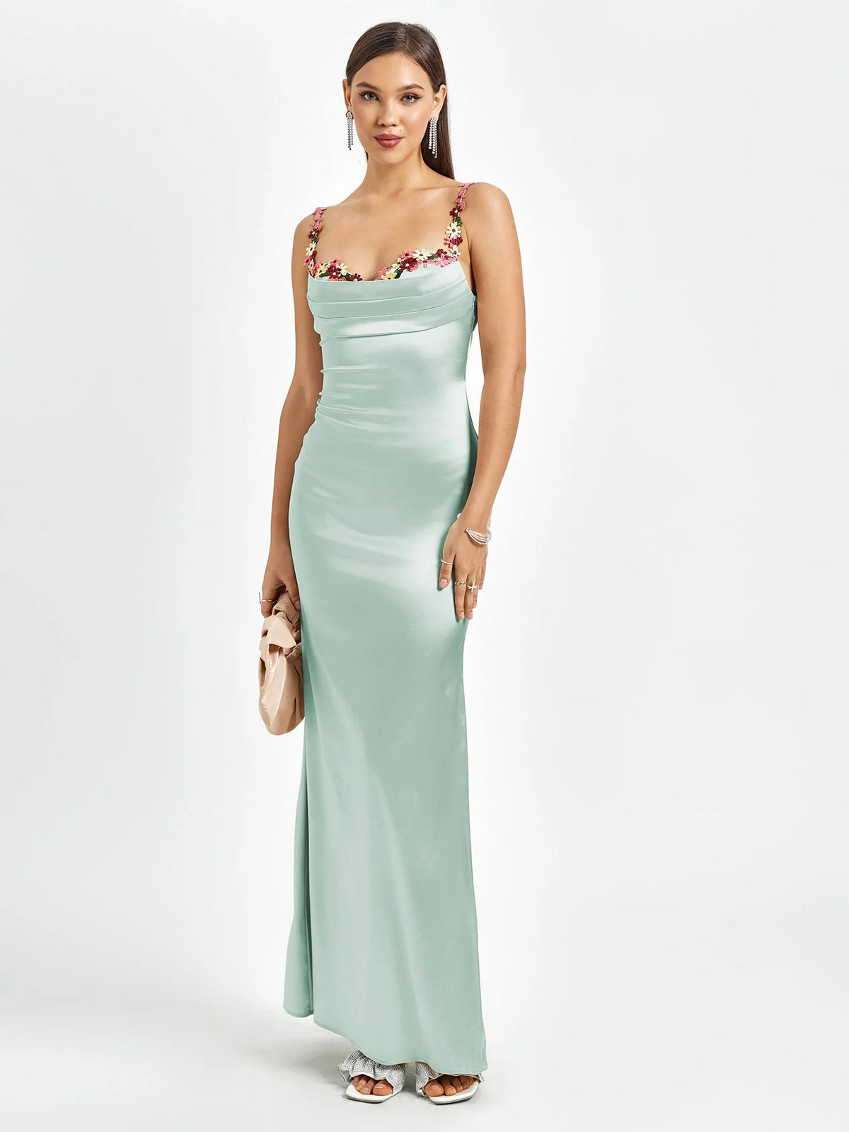 Livette - Satin Gown Maxi Dress