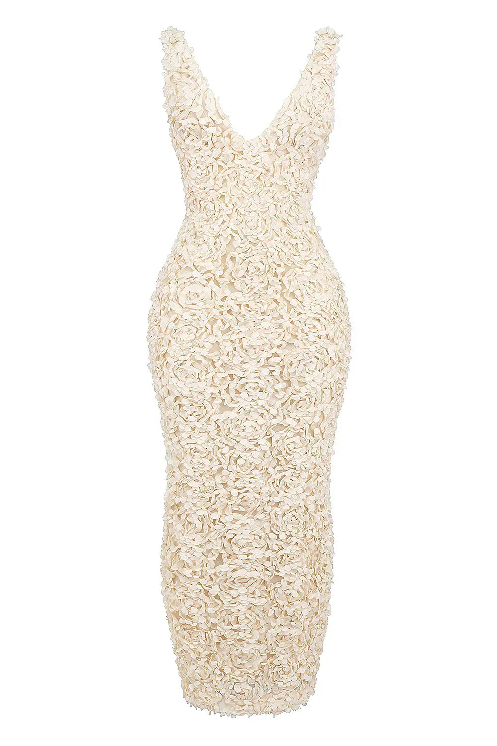 Livette - 3D Roses Maxi Dress