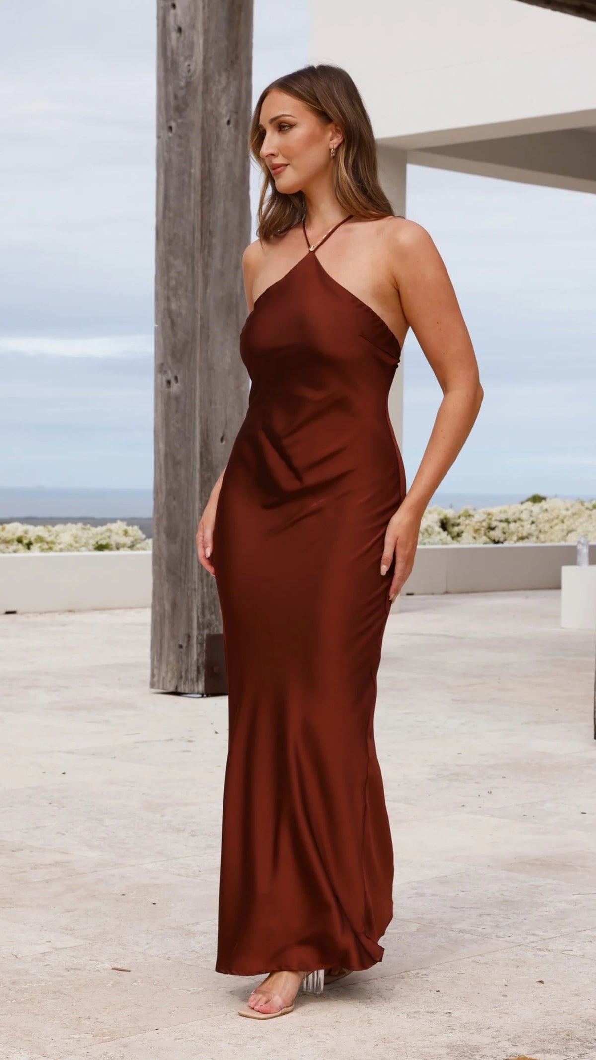 Chiara Maxi Dress - Brown