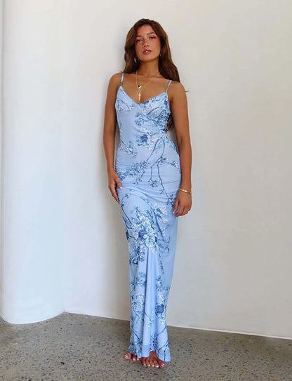 Livette - Floral Rose Maxi Dress