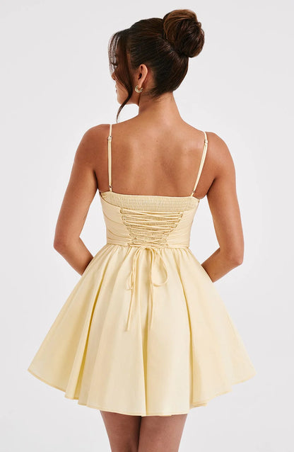 FELICITY MINI DRESS - YELLOW
