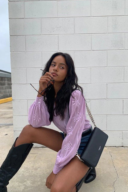 Elise Blouse - Lilac